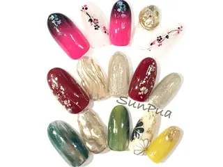 ネイル @.Freestyle 【フリースタイル】所属・根本 奈美のネイルデザイン