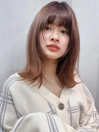 ミディアム 飯田橋神楽坂＊個室 髪質改善hitomiのヘアスタイル