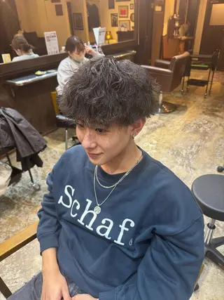 ショート パーマ メンズ 沖縄メンズ美容室SILLY所属・玉那覇 啓斗のヘアスタイル