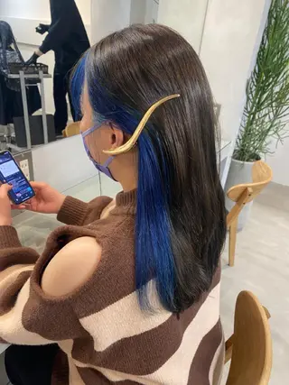 ミディアム レイヤーカットのプロ 大人ヘア宮森貴志のヘアスタイル