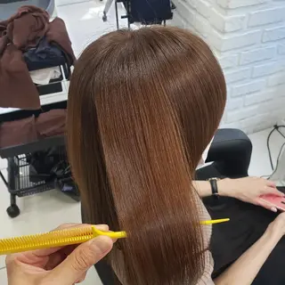セミロング パーマ 染野 匠のヘアスタイル