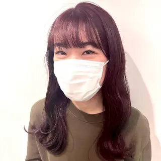 ミディアム カラー デザインカラー/パー マ🦖外岡咲希🦖のヘアスタイル