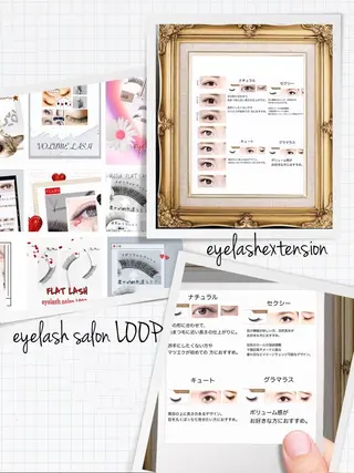 マツエク・マツパ eyelash salonLoopꨄのマツエク・マツパデザイン