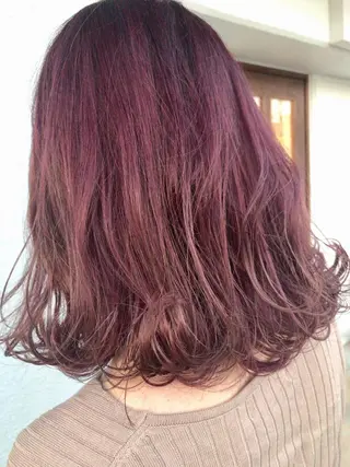 ミディアム カラー レイヤーカット匠 イソザキノリユキのヘアスタイル
