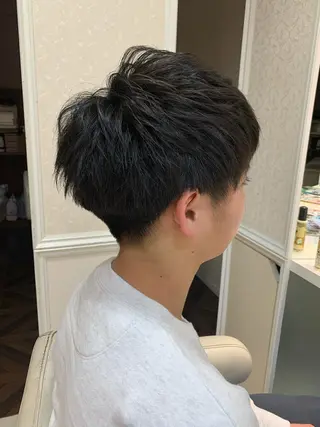 ショート メンズ 毛流れが作れる 縮毛矯正/渡部純生のヘアスタイル