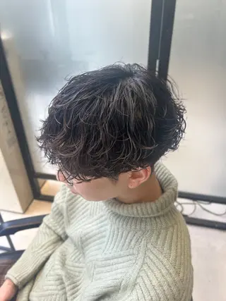 パーマ メンズ 曲がる縮毛矯正/ メンズパーマ森隆之介のヘアスタイル