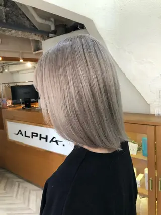 ミディアム カラー alpha. カラーエクステ下妻のヘアスタイル