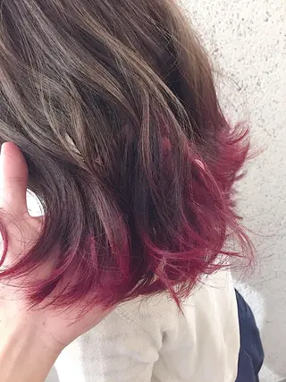 ミディアム カラー ヘアアレンジ ✨ハイクオリティ✨ 山本香也のヘアスタイル