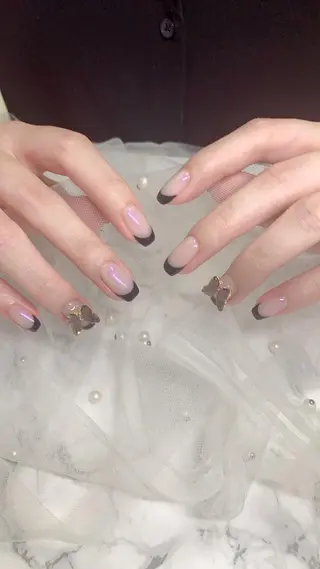 ネイル はな💎ネイル ワンホン、長さ出しのネイルデザイン