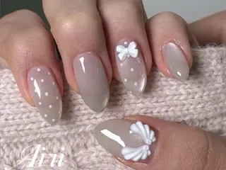ネイル ネイルサロンAiri 長さ出し·シンプルのネイルデザイン