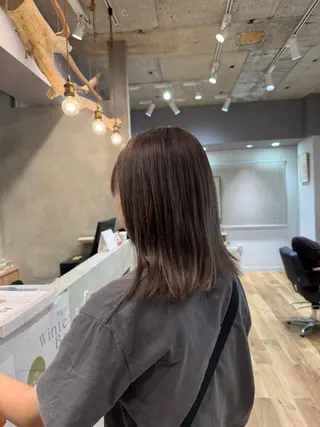 ミディアム 中村 凜のヘアスタイル