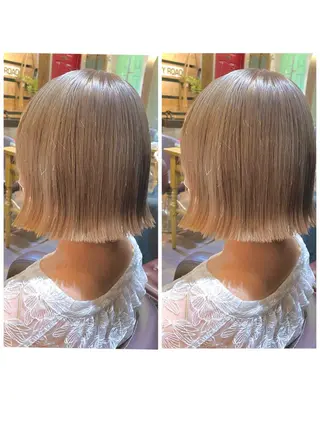 ショート カラー 🌟透明感カラー 🌟松岡勇輝のヘアスタイル