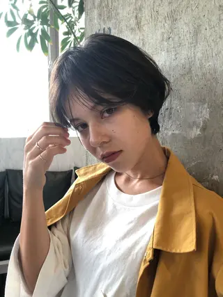 ショート カラー パーマ ショート/韓国ヘア Moto✂︎のヘアスタイル