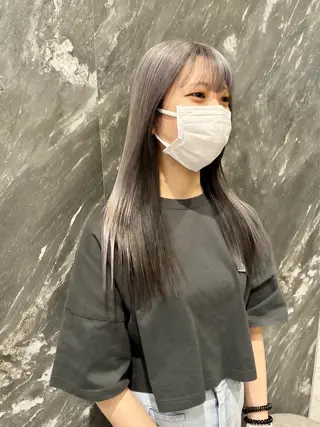 ロング カラー 🦋レイヤーカット ミドリカワ🦋のヘアスタイル