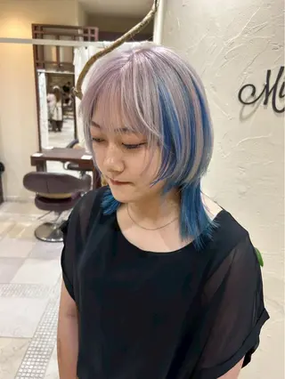 カラー 飯田 朱理のヘアスタイル