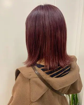 ミディアム カラー ♡ma ki♡のヘアスタイル