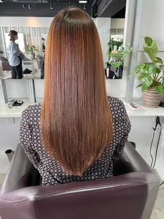 ロング 【レイヤーカット】 関根【コテ巻パーマ】のヘアスタイル