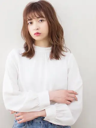 ロング パーマ カラー "オトナ髪”/ LAKA TOCCAのヘアスタイル