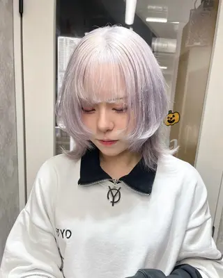 ミディアム カラー ヘアアレンジ 🦋艶髪ハイトーン KOKI🦋のヘアスタイル