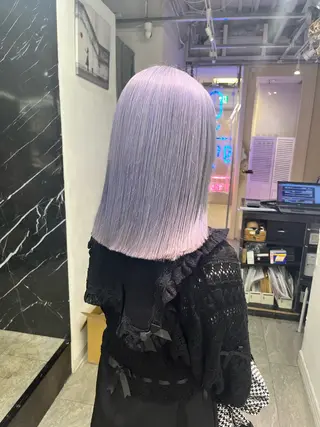 ミディアム 🌈ハイトーン/ ワタル🌈のヘアスタイル