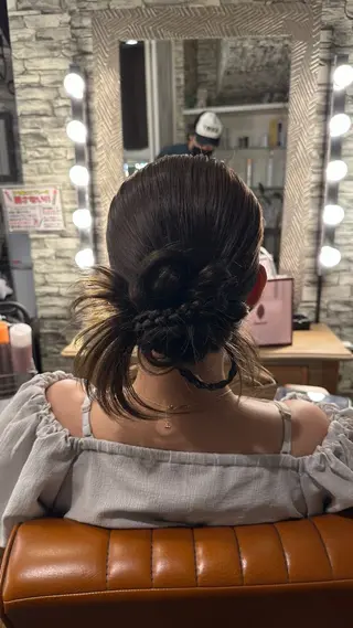 セミロング ヘアアレンジ hair make  Lucciのヘアスタイル