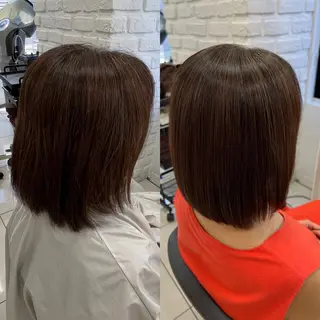 ミディアム 染野 匠のヘアスタイル
