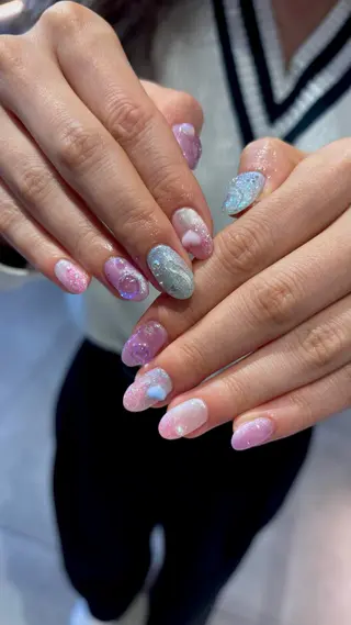 ネイル ハイトーン/レイヤー nail 百咲💌のヘアスタイル