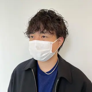 ショート パーマ メンズ 3月〜お店変わります 詳しくはインスタまでのヘアスタイル