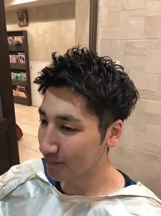 ショート パーマ メンズ 💈大人の渋髪💈 店長　大橋侑弥のヘアスタイル
