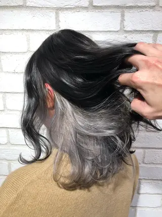 ミディアム カラー パーマ ヘアアレンジ メンズ キッズ ネイル マツエク・マツパ 新宿/髪質改善/ 美髪矯正✨浅江通友のヘアスタイル