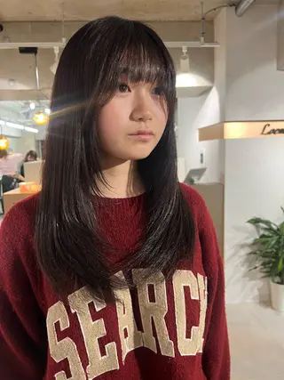 セミロング Loem【ロエム】所属・RINA 【Loem】のヘアスタイル