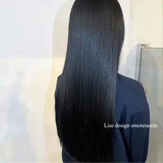 ロング カラー パーマ ヘアアレンジ メンズ 表参道Lise おおいしおりのヘアスタイル