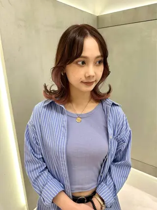 ミディアム カラー パーマ ヘアアレンジ メンズ キッズ 🌟代表 Yuito🌟のヘアスタイル