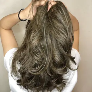 ロング カラー レイヤーカット/ 艶カラー/RYOMAのヘアスタイル