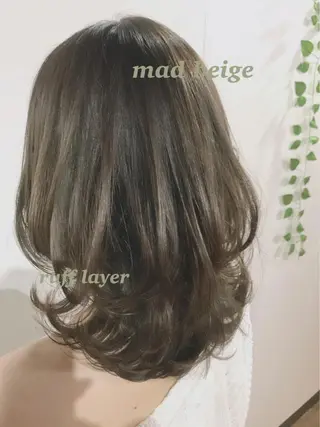 ミディアム カラー ヘアアレンジ topstylist 芳賀みなみのヘアスタイル