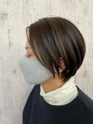 ミディアム 【店長】ショート 似合わせ🦩相羽里美のヘアスタイル