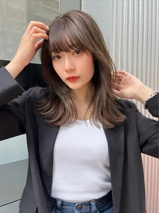 カラー 🖤韓国透明感カラー /渋谷/nana🖤のヘアスタイル