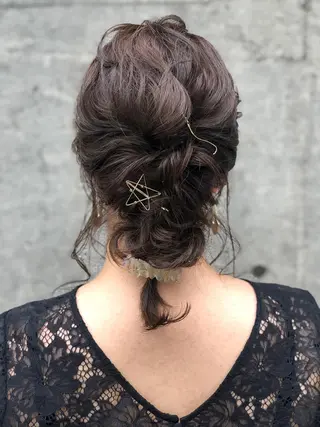 ミディアム カラー ヘアアレンジ SALOWIN 二子玉川店所属・kei_____ SALOWINのヘアスタイル