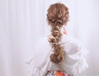 ロング ヘアアレンジ セットサロン      ラフテル所属・大阪/ヘアアレンジ /似合わせset💐のヘアスタイル
