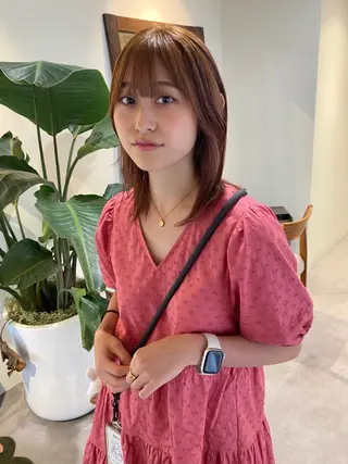 ミディアム カラー 当日予約大歓迎💗 依田瑞希のヘアスタイル