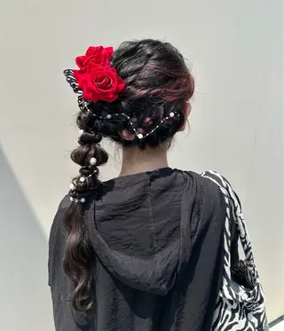 ヘアアレンジ 溝端 美紀のヘアスタイル