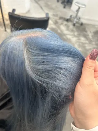 ロング カラー ヘアアレンジ 🎀艶ハイトーン モテ髪🎀さや💜のヘアスタイル