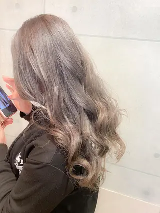 セミロング カラー 髪質改善カラー🫧 舘田千乃のヘアスタイル