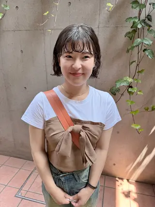 ショート パーマ 大橋 芽衣のヘアスタイル