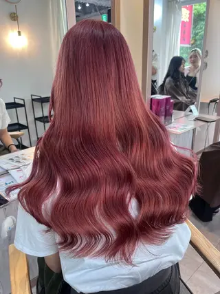 ロング カラー 💘Kurea💘 艶髪/韓国/暗髪のヘアスタイル