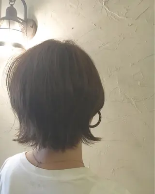 ショート ミディアム セミロング カラー LoRE hair 四条河原町 西尾友里のヘアスタイル