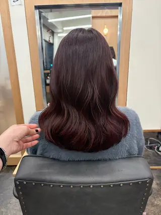 セミロング カラー karin🌛ボブ 顔周りレイヤーのヘアスタイル