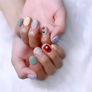 ネイル chiyori天王寺 🎀韓国風束感まつげのマツエク・マツパデザイン