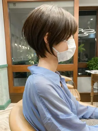 ショート カラー ショート ショートボブ斉藤航人のヘアスタイル