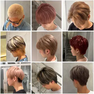 ショート カラー メンズ 落ちる黒 森崎雄斗のヘアスタイル